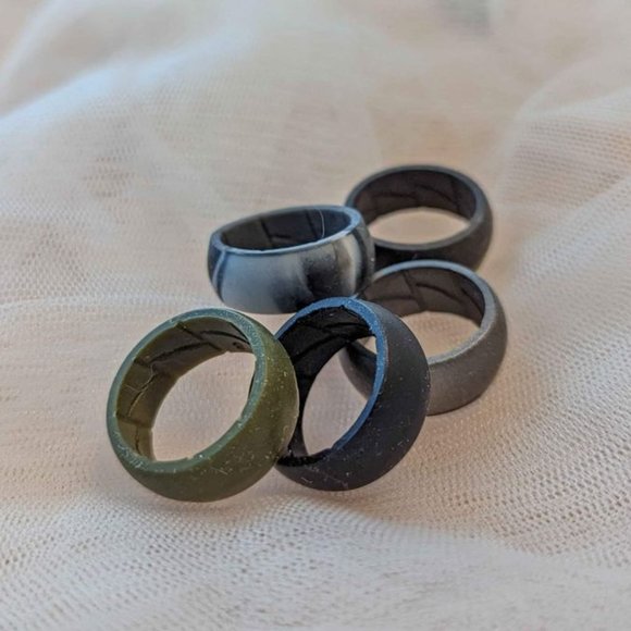 MENS Silicone Rings / Travel Rings Fitness - Picture 4 of 9